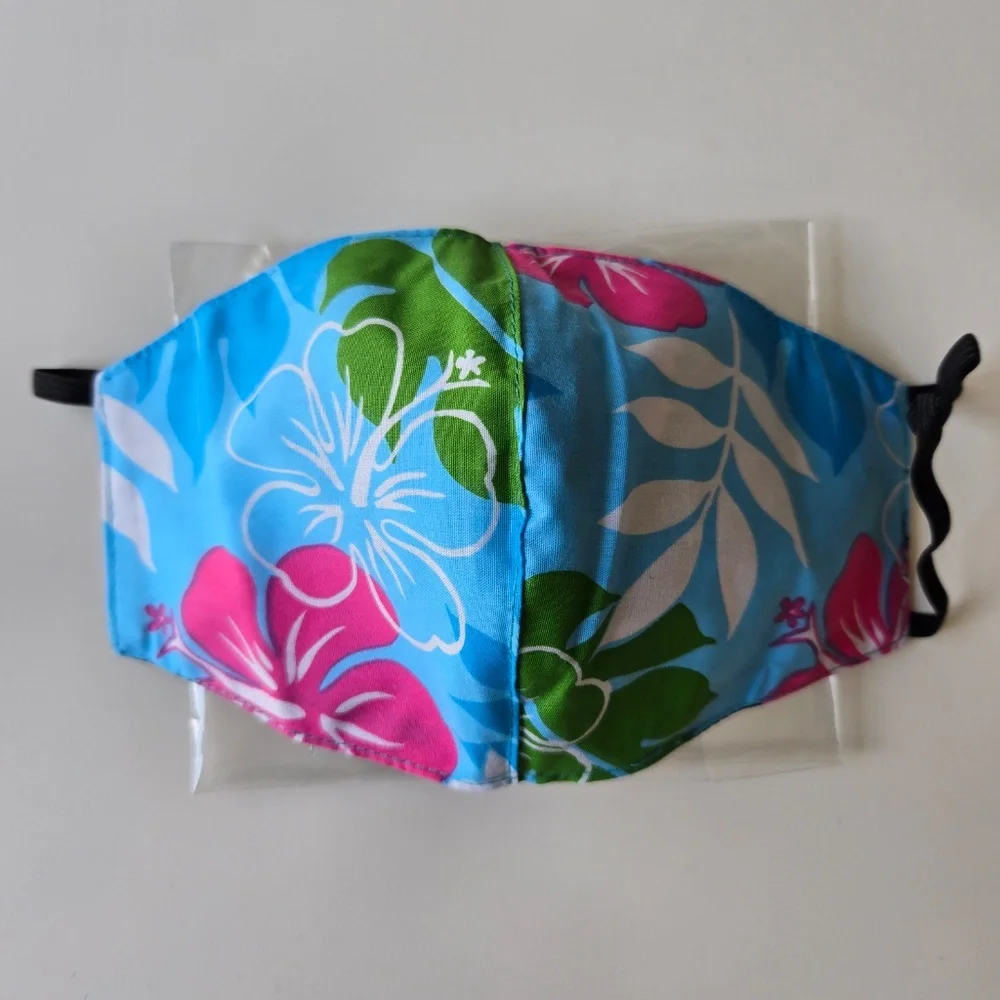 🌺 Cherry Blossom/ Tropical Floral Face Mask Reusable Washable Cotton - Picture 2 of 4